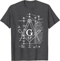 Structure of Freemasonry Square and Compass Diagram T-Shirt - FUKAMASONIC
