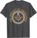 Freemason Masonic Fraternal Square & Compass Freemasonry T-Shirt - FUKAMASONIC