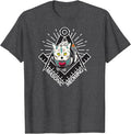 Cute Masonic Meowing Cat freemason mason esoteric spiritual T-Shirt - FUKAMASONIC