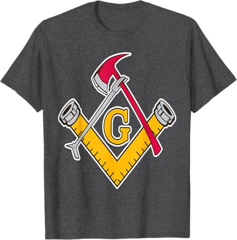 Masonic Firefighter Tools T-Shirt - FUKAMASONIC
