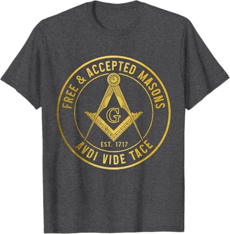 Masonic Symbol Square & Compass T-Shirt - FUKAMASONIC