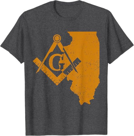 Illinois Masons Grand Lodge AF&AM Freemason Fathers Day Gift T-Shirt - FUKAMASONIC