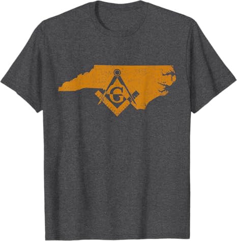 North Carolina Masons Grand Lodge Freemason Fathers Day T-Shirt - FUKAMASONIC