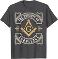 The Pursuit Of Knowledge Mason Fraternal SMIB Freemason T-Shirt - FUKAMASONIC