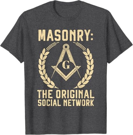 Freemason Masonic Fraternal Square and Compass T-Shirt - FUKAMASONIC