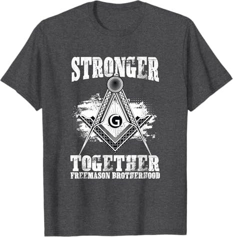 Stronger Together Masonry Freemasonry Masonic Freemason T-Shirt - FUKAMASONIC