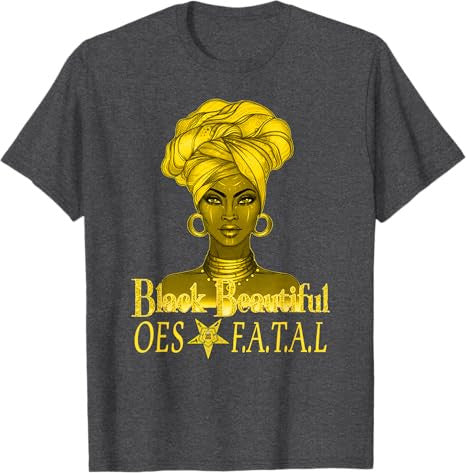 Order Of The Eastern Star OES Ring Diva Black Beautiful T-Shirt - FUKAMASONIC