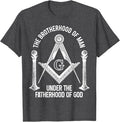 Mason Freemason Masonic Symbol Square & Compass T-Shirt - FUKAMASONIC