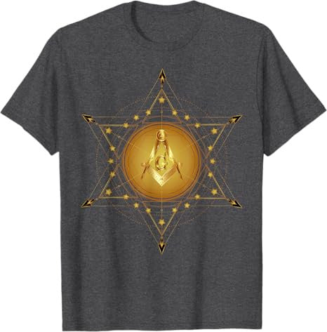 Masonic Square & Compass Freemason Christmas Birthday T-Shirt - FUKAMASONIC