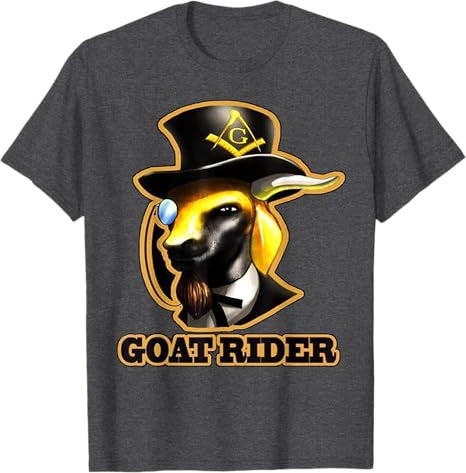 Masonic Goat Rider T Shirt Mason Tees T-Shirt - FUKAMASONIC
