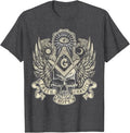 Masonic Skull God's Eye Faith Hope Charity Fathers Christmas T-Shirt - FUKAMASONIC