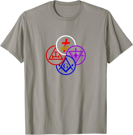 Masonic York rite degrees symbol Freemason lodge Freemasonry T-Shirt - FUKAMASONIC