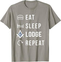 Eat Sleep Lodge Repeat T-Shirt - FUKAMASONIC