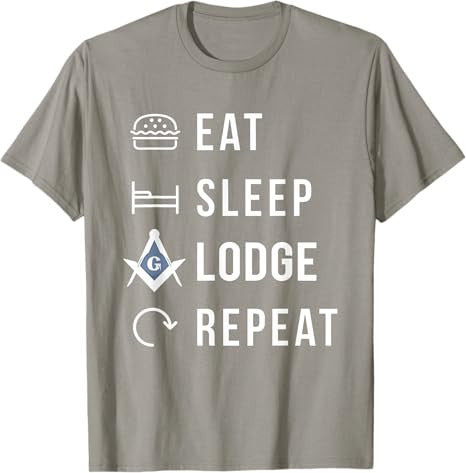 Eat Sleep Lodge Repeat T-Shirt - FUKAMASONIC