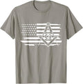 Mason Square & Compass Masonic US Flag Freemason T-Shirt - FUKAMASONIC