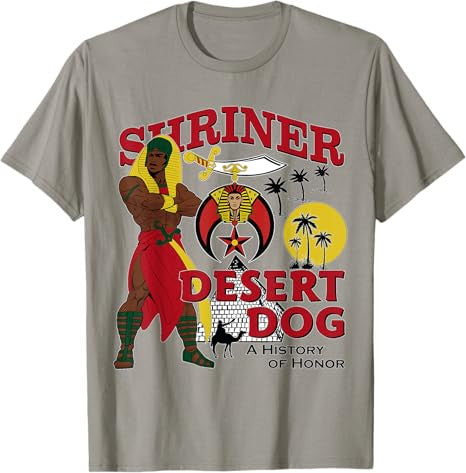 Shriner Desert Dog A History Of Honor Masonic Christmas T-Shirt - FUKAMASONIC