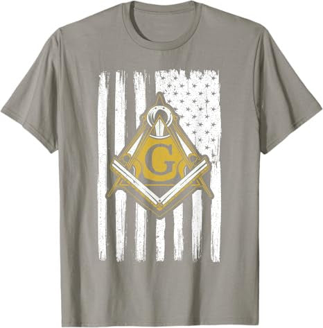 Freemason Masonic USA Flag Fraternal America T-Shirt - FUKAMASONIC