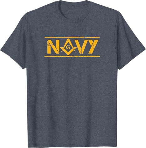 Navy Mason T-Shirt Freemason T-Shirt - FUKAMASONIC
