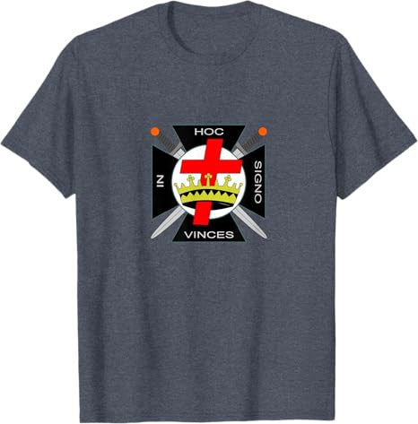 The Seal of the Knights Templar - Masonic York rite symbol T-Shirt - FUKAMASONIC