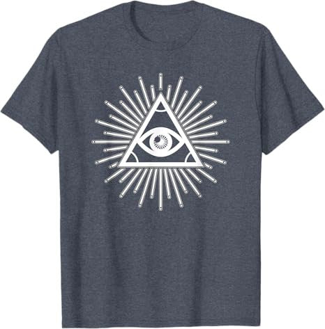 The All Seeing Eye - conspiracy, Freemasonry or Illuminati T-Shirt - FUKAMASONIC