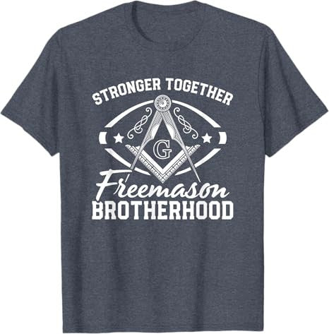 Stronger Together Masonry Masonic Freemason Freemasonry T-Shirt - FUKAMASONIC