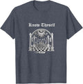 Know Thyself Masonic lodge symbol Freemason Master Mason tee T-Shirt - FUKAMASONIC
