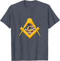 Masonic USA Flag Square and Compass American 4th of July T-Shirt - FUKAMASONIC