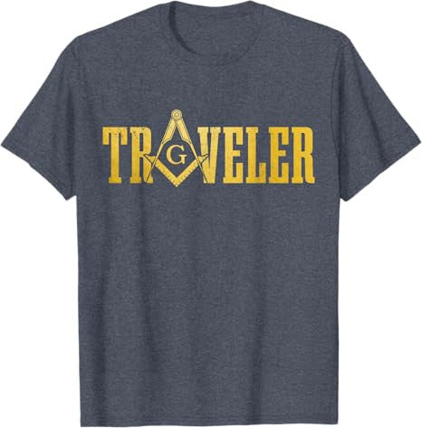 Masonic Masonic Square and Compass Travel T-Shirt - FUKAMASONIC