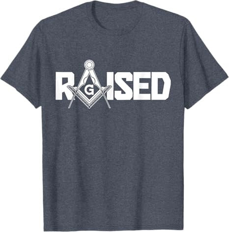 Mason Raised Square & Compass Freemason Masonic T-Shirt - FUKAMASONIC