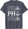 PHA Prince Hall Affiliated Masonic Square & Compass Freemason T-Shirt - FUKAMASONIC