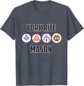 York Rite Mason T Shirt Masonic Tee T-Shirt - FUKAMASONIC