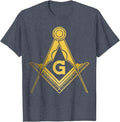 Mason Square & Compass Masonic Vintage Masonic T-Shirt - FUKAMASONIC