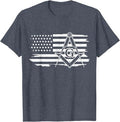 Mason Square & Compass Masonic US Flag Freemason T-Shirt - FUKAMASONIC