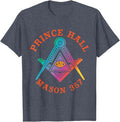PHA Prince Hall Affiliated Freemason Square & Compass Masonic T-Shirt - FUKAMASONIC