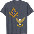 Mason Scottish Rite Split T Shirt Masonic Tee Wings Up T-Shirt - FUKAMASONIC