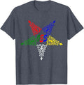 OES Leaves Pattern Colors the Eastern Star Thanksgiving T-Shirt - FUKAMASONIC