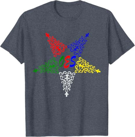 OES Leaves Pattern Colors the Eastern Star Thanksgiving T-Shirt - FUKAMASONIC