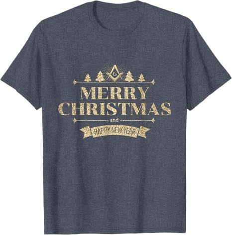 Freemason Merry Christmas And Happy New Year Brother Masonic T-Shirt - FUKAMASONIC