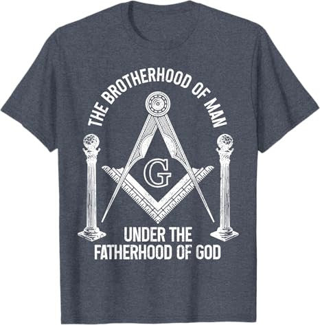 Mason Freemason Masonic Symbol Square & Compass T-Shirt - FUKAMASONIC