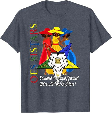 OES Ring Diva Sistar of Color Order Of The Eastern Star T-Shirt - FUKAMASONIC