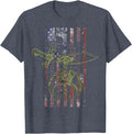 Shriner Masonic Patriotic American Flag T-shirt - FUKAMASONIC