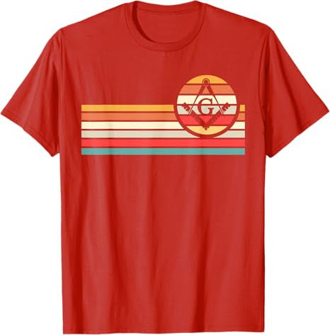 Freemason Masonic Fraternal Freemasonry Square Compass T-Shirt - FUKAMASONIC