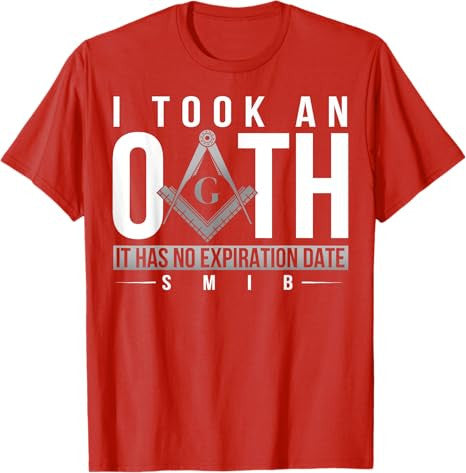Masonic I Took An Oath Square & Compass Freemason T-Shirt - FUKAMASONIC