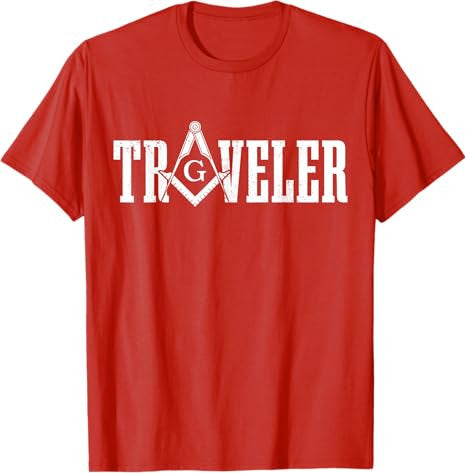 Mason Traveler Masonic Square and Compass T-Shirt - FUKAMASONIC