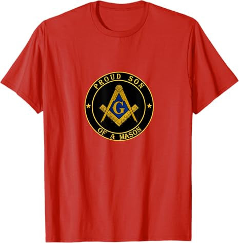 Proud son of a Mason - Freemason symbol Lewis PHA Masonic T-Shirt - FUKAMASONIC