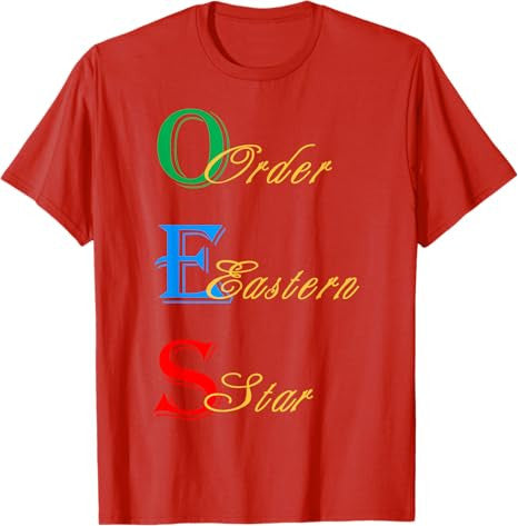 OES Words Sister Brother Beautiful Order of the Eastern Star T-Shirt - FUKAMASONIC