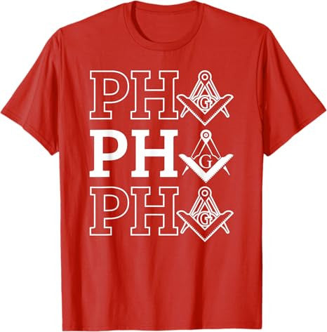 PHA Prince Hall Affiliated Masonic Square & Compass Freemason T-Shirt - FUKAMASONIC