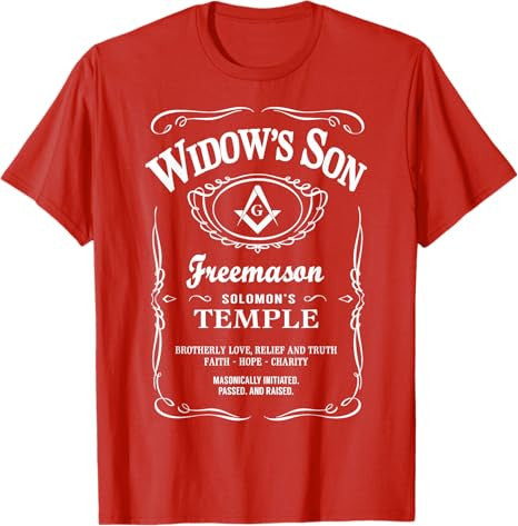 Widow's Son T-shirt Freemason T-Shirt - FUKAMASONIC