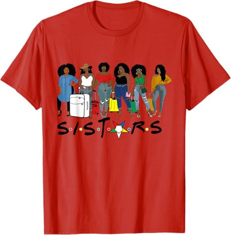 OES Sistars Traveling Eastern Star Afro Sisters Mother's Day T-Shirt - FUKAMASONIC