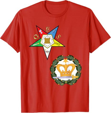 OES Order of the Amaranth Split Eastern Star Sister Chapter T-Shirt - FUKAMASONIC